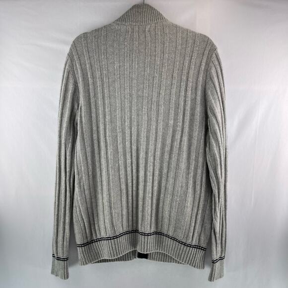Lachlan British Inspired Cable-Knit Wool-Blend Cardigan Size XL - Picture 5 of 8